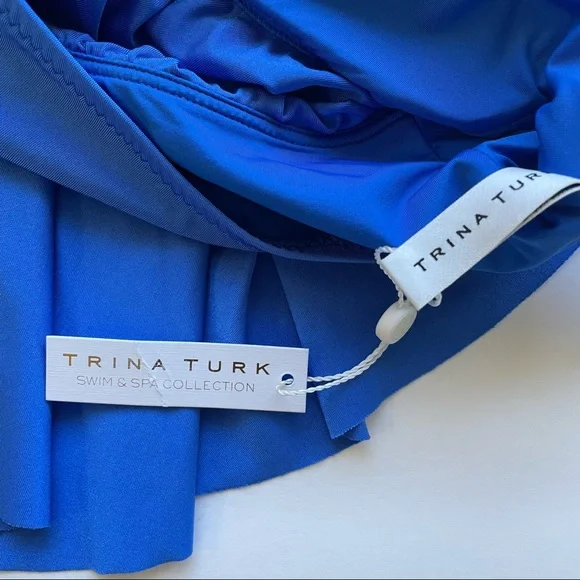 NWT Tina Turk Monaco Solid Swim Top - Picture 5 of 8